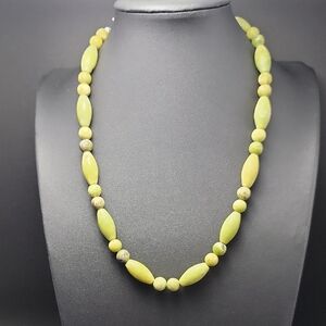 DTR Jay King Kaolinite Serpentine 925 Sterling Silver Beaded  Healerite Necklace